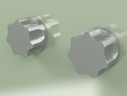 Настенный комплект из 2 запорных смесительных клапанов (17 63 V, AS)