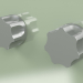 3D modeli Duvara monte 2 karıştırma kapatma vanası seti (17 63 V, AS) - önizleme