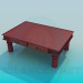 modèle 3D Table basse avec tiroirs - preview