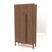 3d model Wardrobe with long handles (without rounding) W 01 (800x300x1600, wood brown light) - preview