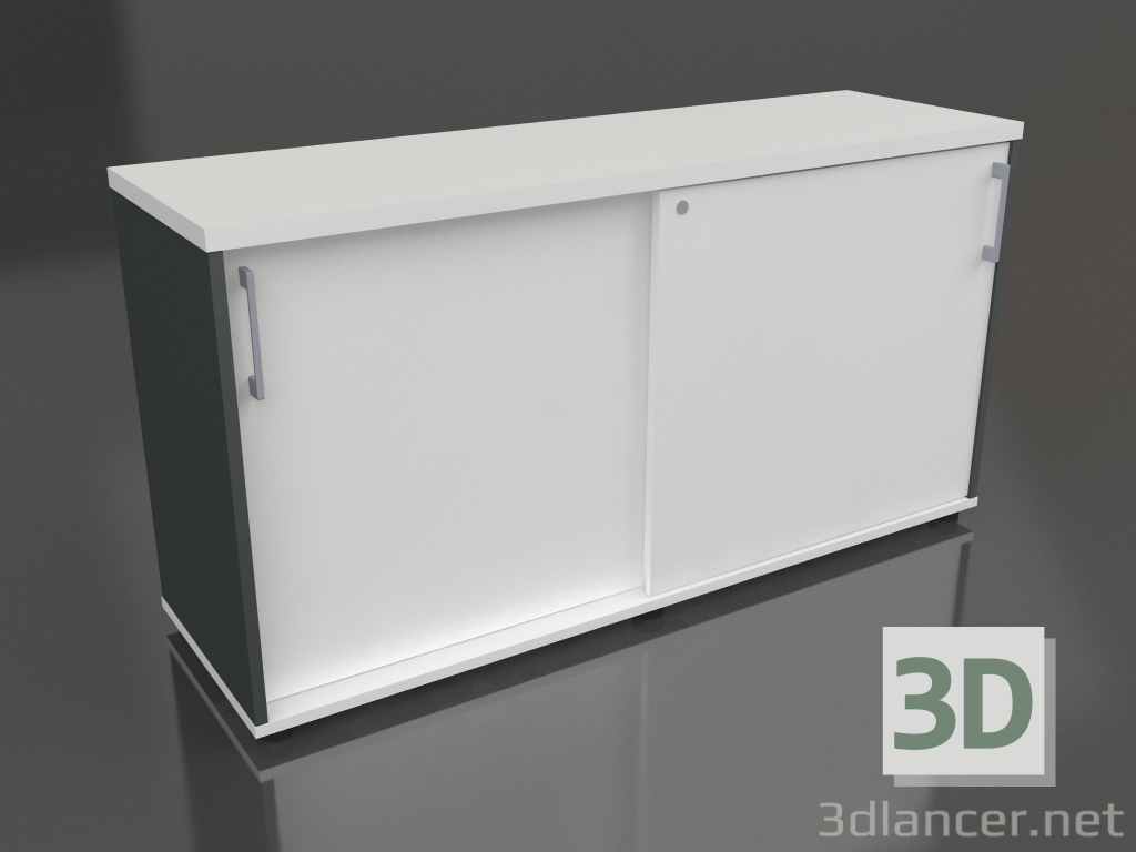 modèle 3D Armoire à portes coulissantes Norme A2P14 (1410x432x740) - preview