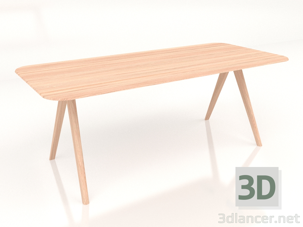 3D modeli Yemek masası Ava 200 - önizleme