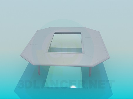 modelo 3D Mesa con un agujero - escuchar modelo 3D Mesa con un agujero - escuchar