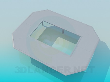 modelo 3D Mesa con un agujero - escuchar modelo 3D Mesa con un agujero - escuchar