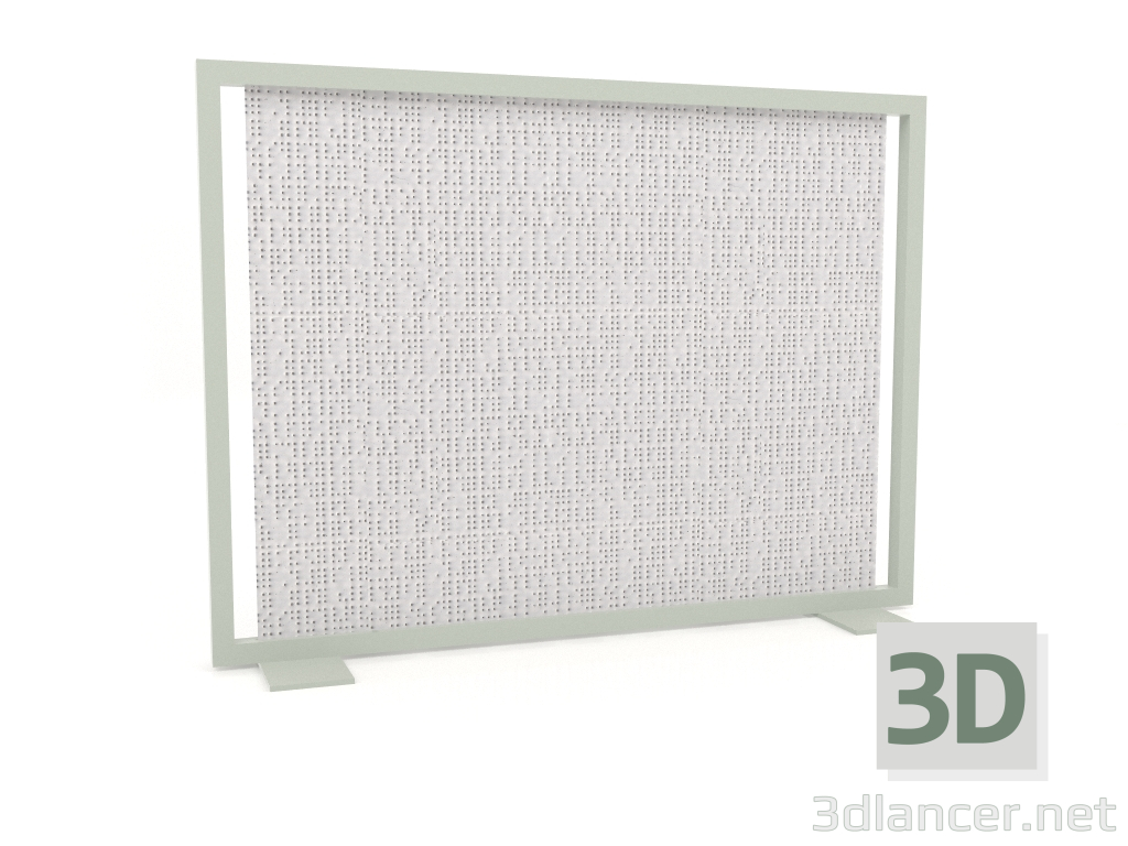 3D Modell Bildschirmtrennwand 150x110 (Zementgrau) - Vorschau