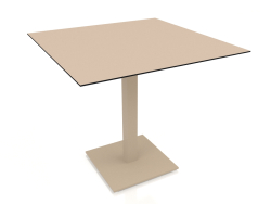 Mesa de jantar com perna de coluna 80x80 (areia)
