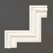 3d model Gypsum corner element DELH 039 (315x315x18) - preview