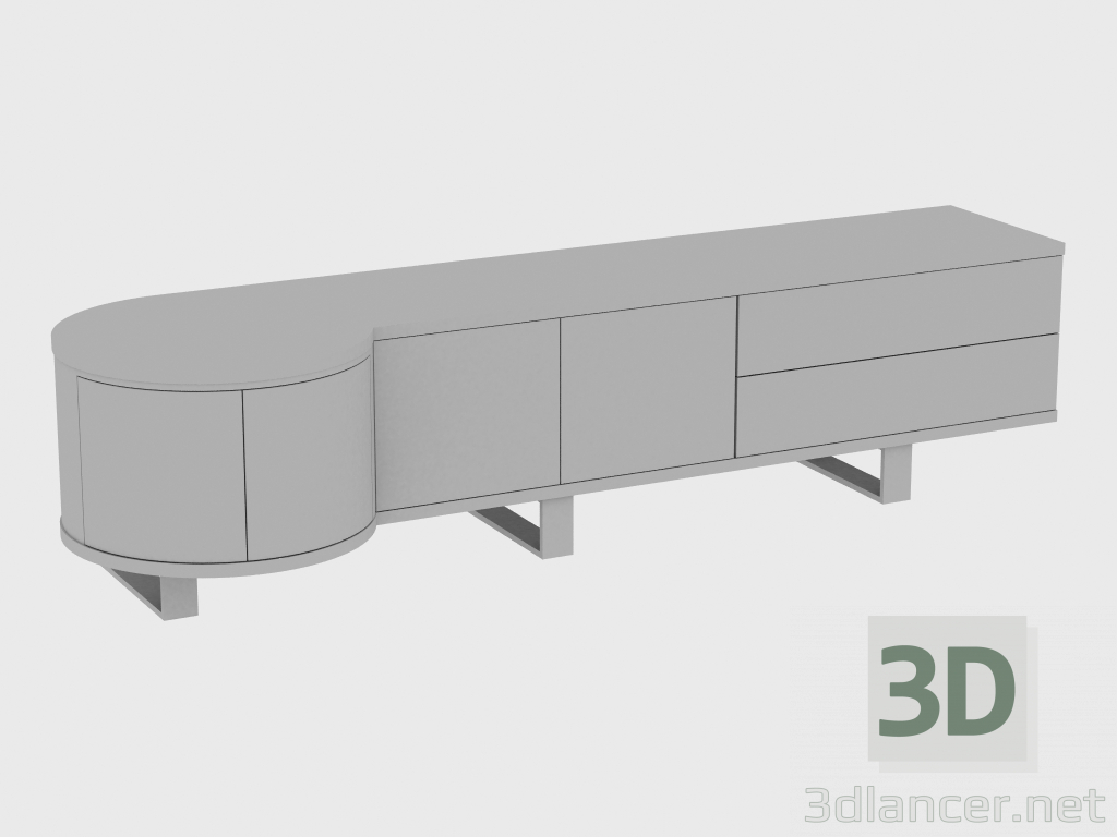 3D modeli Curbstone COURBET YUVARLAK (254Х70Х61) - önizleme