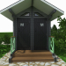 3d Outdoor toilet model buy - render