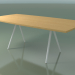 modèle 3D Table en forme de savon 5433 (H 74 - 100x200 cm, pieds 150 °, plaqué L22 chêne naturel, V12) - preview