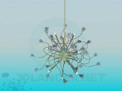 Chandelier with tulips