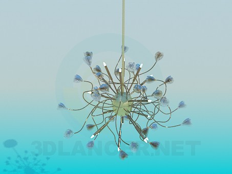 3d model Chandelier with tulips - preview
