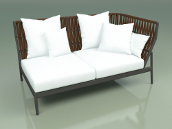 Módulo de sofá esquerdo 105 (cinto marrom)