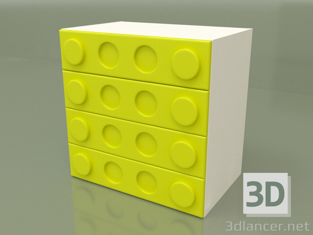 3d model Chest of drawers (Lime) - preview