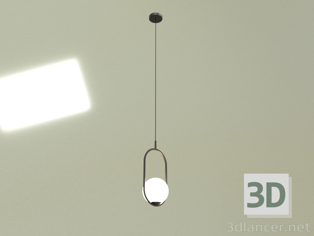 Modelo 3d Luminária pendente HOOP 1 150 BK 16011 - preview