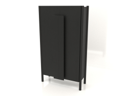 Wardrobe with long handles (without rounding) W 01 (800x300x1400, wood black)