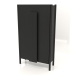 3d model Wardrobe with long handles (without rounding) W 01 (800x300x1400, wood black) - preview