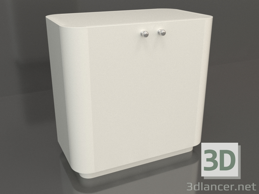 3d model Mueble TM 031 (660x400x650, color plástico blanco) - vista previa