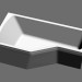 modèle 3D Baignoire asymétrique BeHappy VANA-1500 R - preview