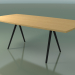 3d model Soap-shaped table 5433 (H 74 - 100x200 cm, legs 150 °, veneered L22 natural oak, V44) - preview