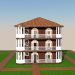 3d модель Трехэтажный дом – превью