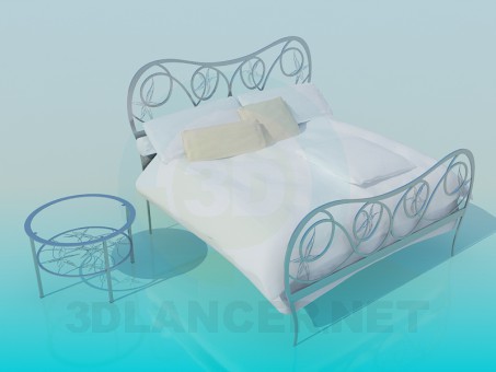 modelo 3D Cama - escuchar modelo 3D Cama - escuchar