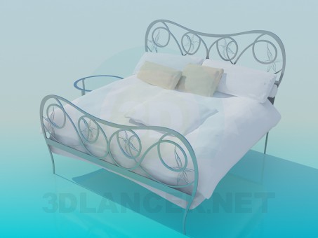 modelo 3D Cama - escuchar modelo 3D Cama - escuchar