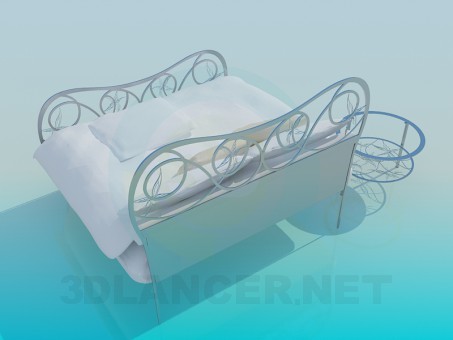 modelo 3D Cama - escuchar modelo 3D Cama - escuchar