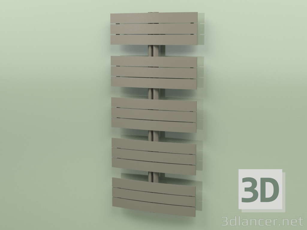 3D modeli Isıtmalı havlu askısı - Apolima (1430 x 650, RAL - 7013) - önizleme