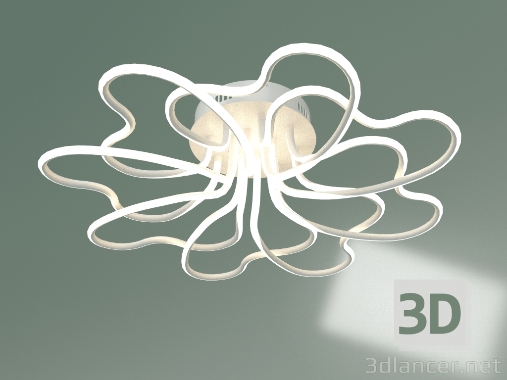 modello 3D Lampada da soffitto 90135-8 (bianco) - anteprima