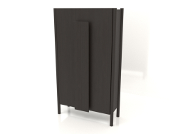 Wardrobe with long handles (without rounding) W 01 (800x300x1400, wood brown dark)