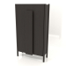 3d model Wardrobe with long handles (without rounding) W 01 (800x300x1400, wood brown dark) - preview