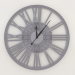 3d model Wall clock GRACEFUL (silver) - preview