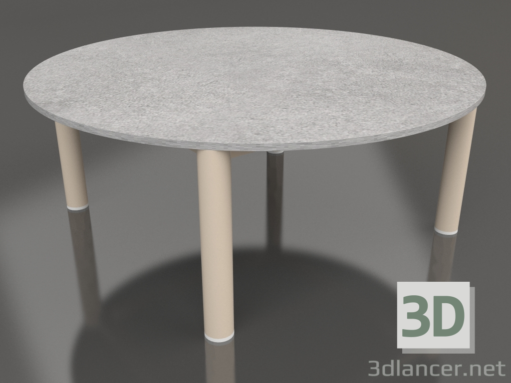 modello 3D Tavolino P 90 (Sabbia, DEKTON Kreta) - anteprima