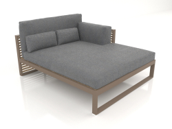 XL modular sofa, section 2 right, high back (Bronze)