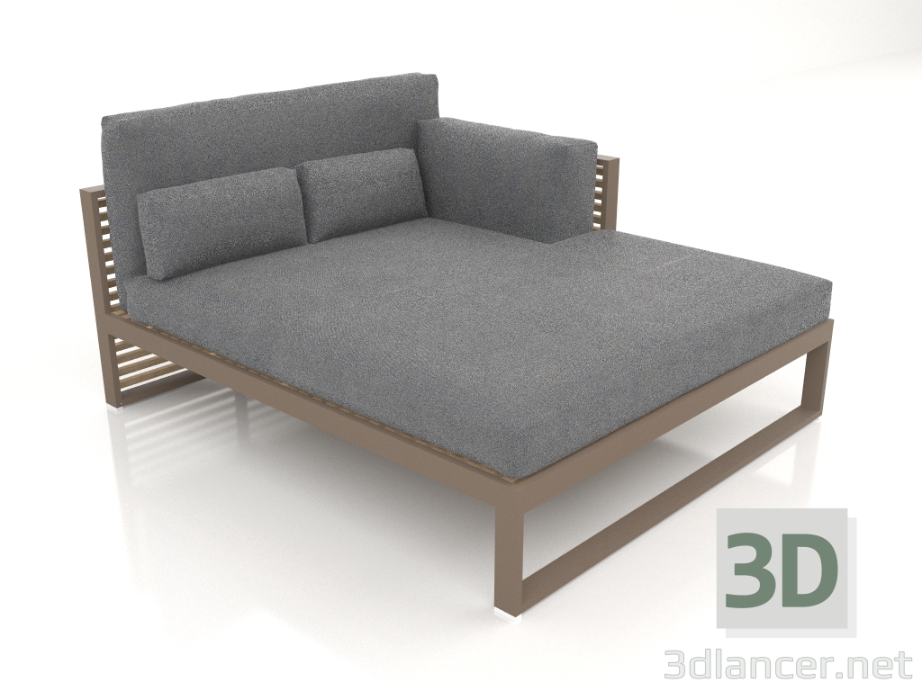 3d model XL modular sofa, section 2 right, high back (Bronze) - preview