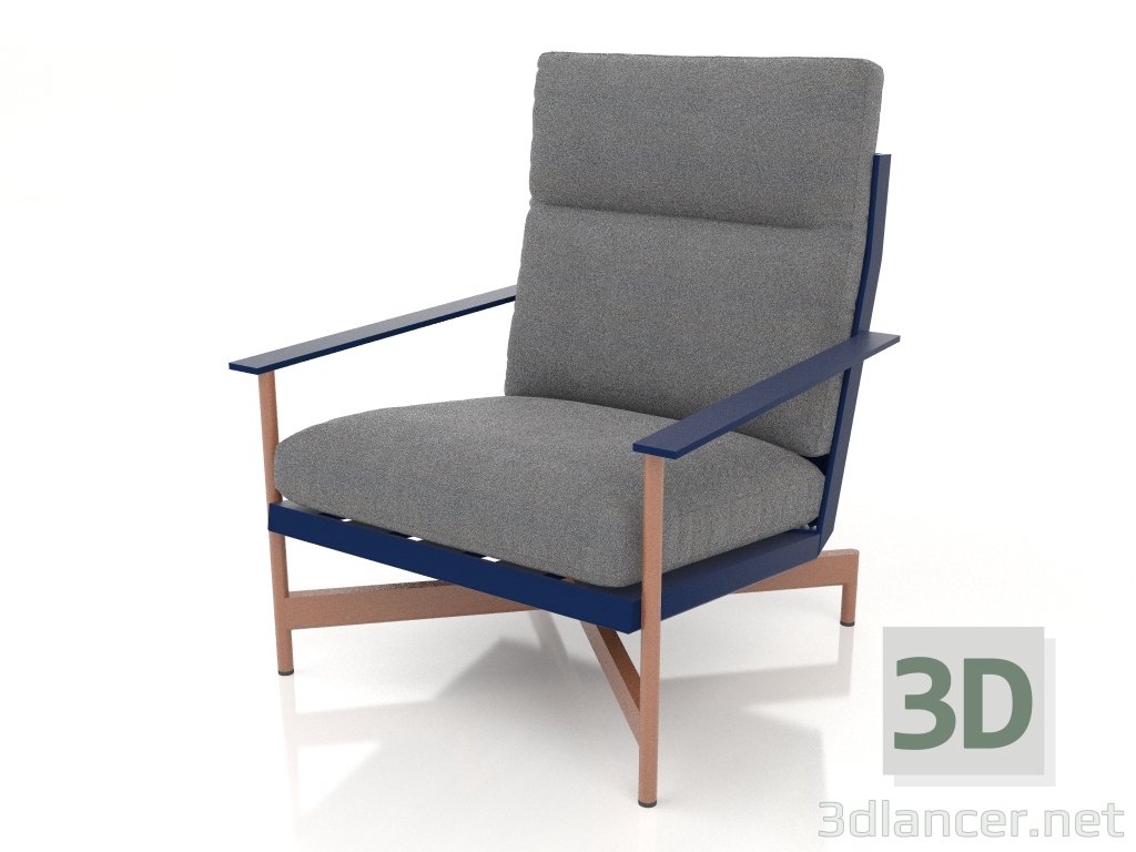 3D modeli Kulüp sandalyesi (Gece mavisi) - önizleme
