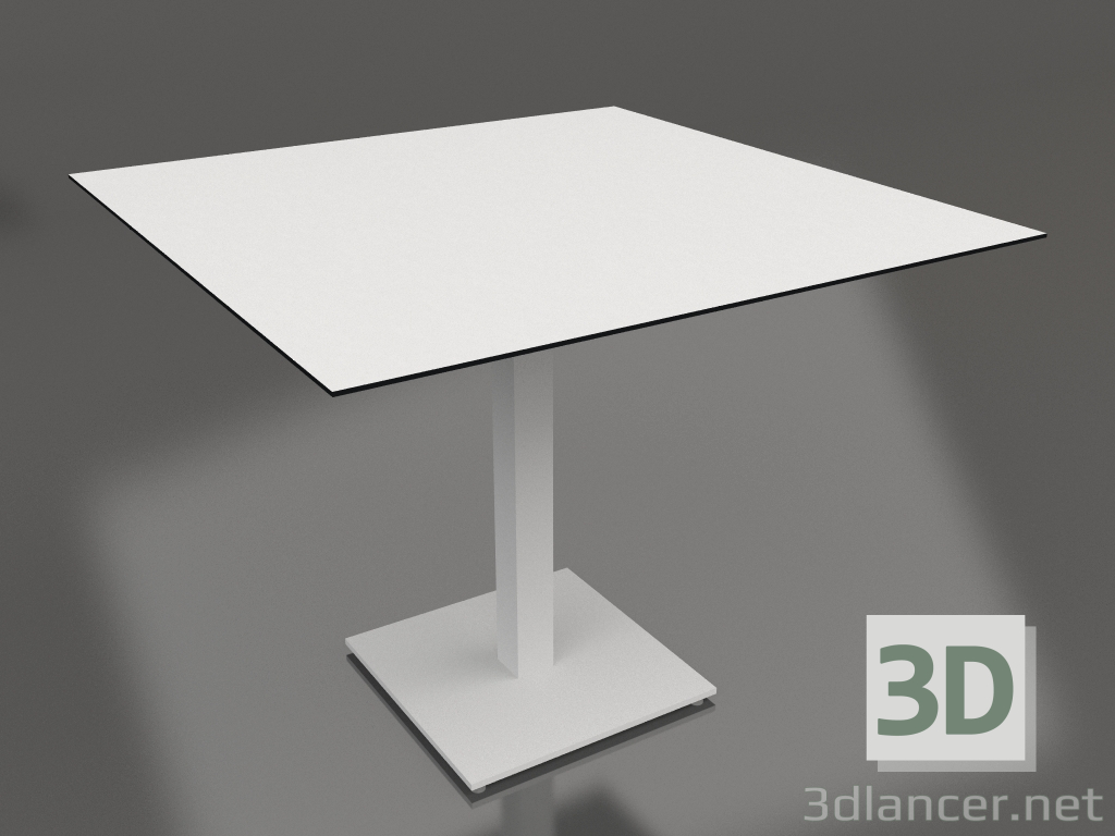 3D modeli Sütun ayaklı yemek masası 90x90 (Gri) - önizleme