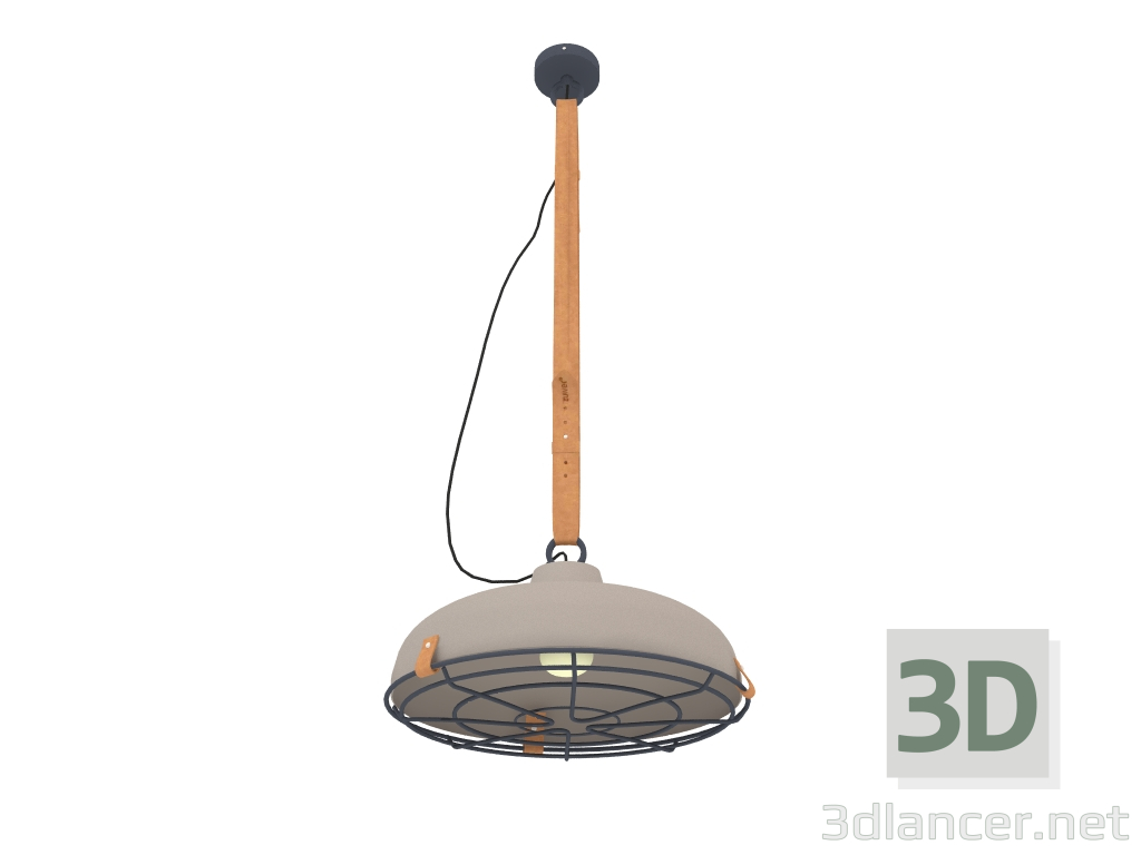 3 डी मॉडल हैंगिंग लैंप डेक 51 (ग्रे) - पूर्वावलोकन