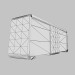 modello 3D Petto di cassetti scacchi quercia grigio - anteprima
