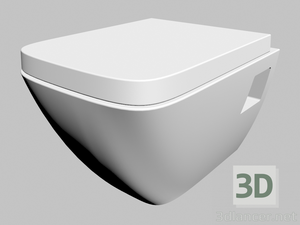 3D Modell Anemon hängende Toilettenschüssel (CDZ 6WPW) - Vorschau
