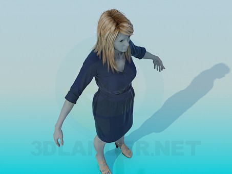 3d модель Манекен в платье – превью 3d модель Манекен в платье – превью