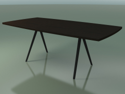 साबुन के आकार की मेज 5433 (एच 74 - 100x200 सेमी, पैर 150 °, लिनेन वाला L21 वेंज, V44)