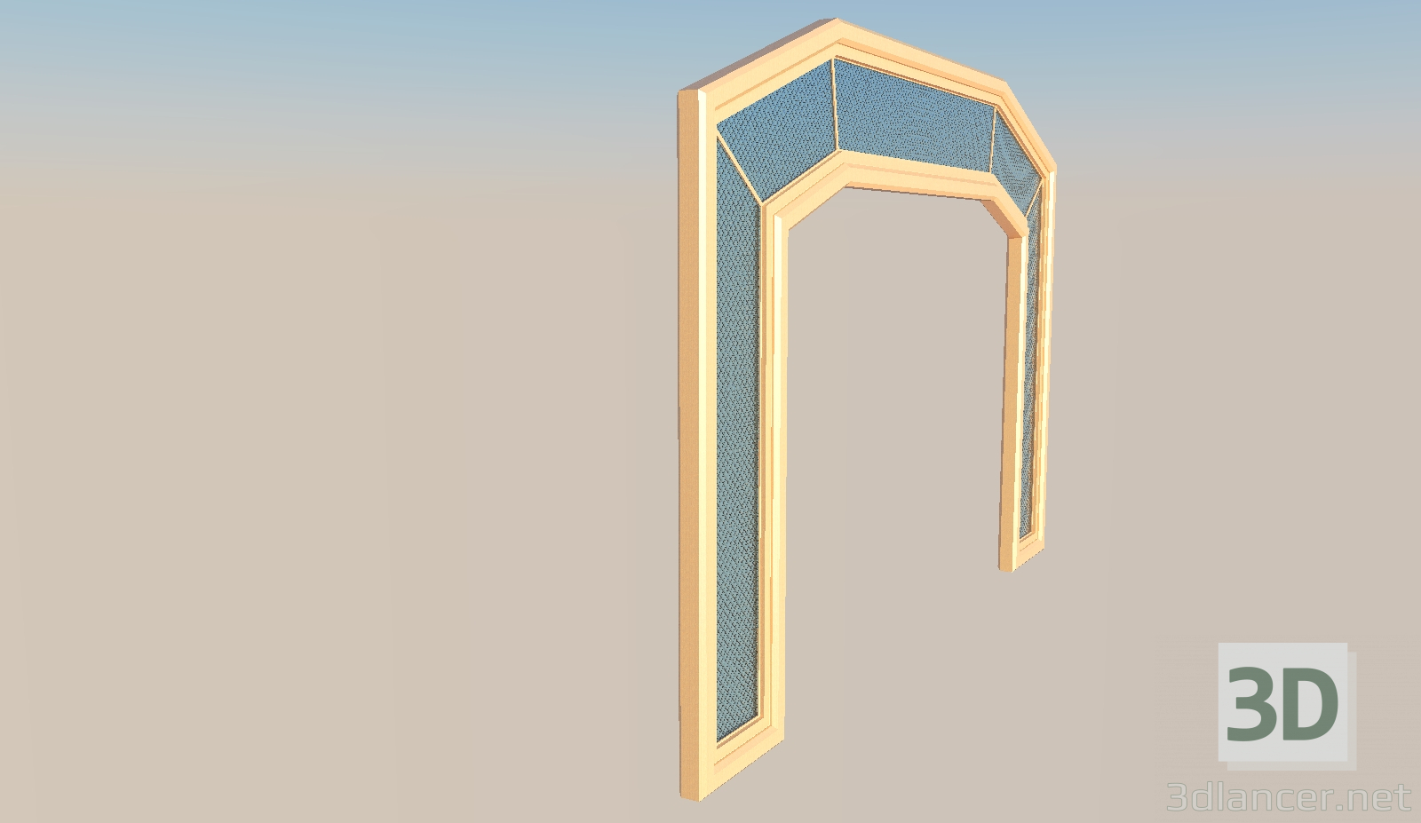 3d модель Широкая арка – превью