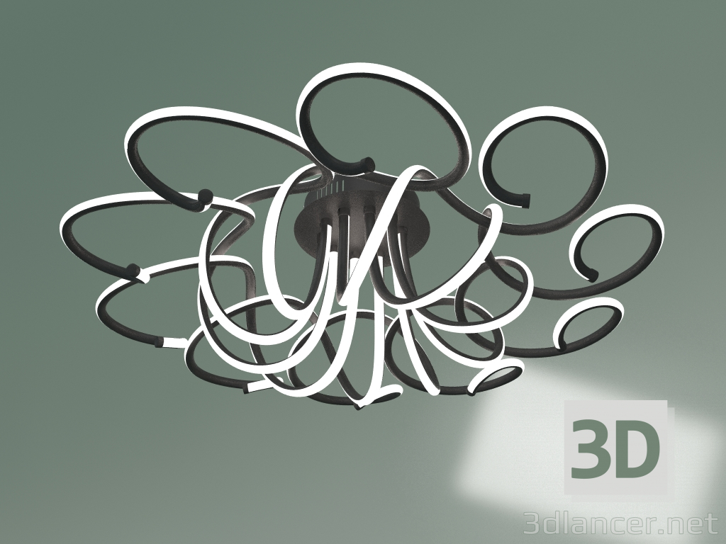 3d model Ceiling lamp 90136-10 (black coffee) - preview