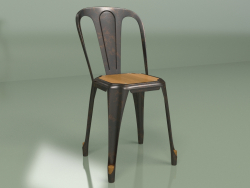 Chair Marais Vintage Wood (coffee rust)