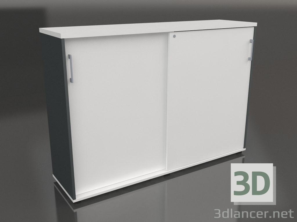 3D modeli Sürgü kapaklı dolap Standart A3P08 (1600x432x1129) - önizleme