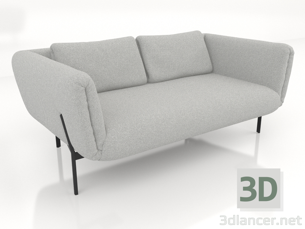 3 डी मॉडल 2-सीटर सोफा (विकल्प 2) - पूर्वावलोकन