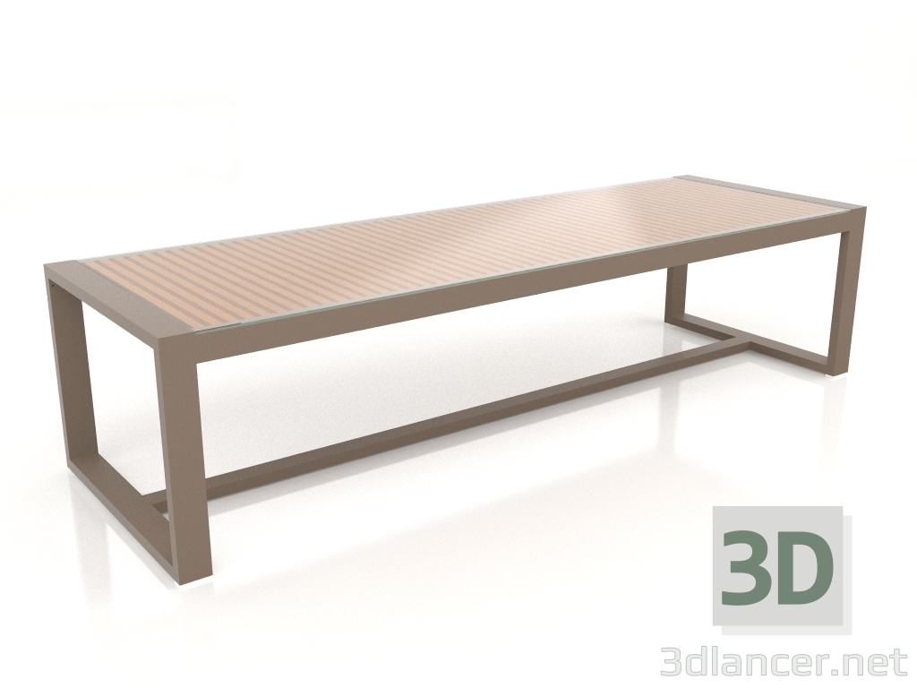 3d model Dining table with glass top 307 (Bronze) - preview
