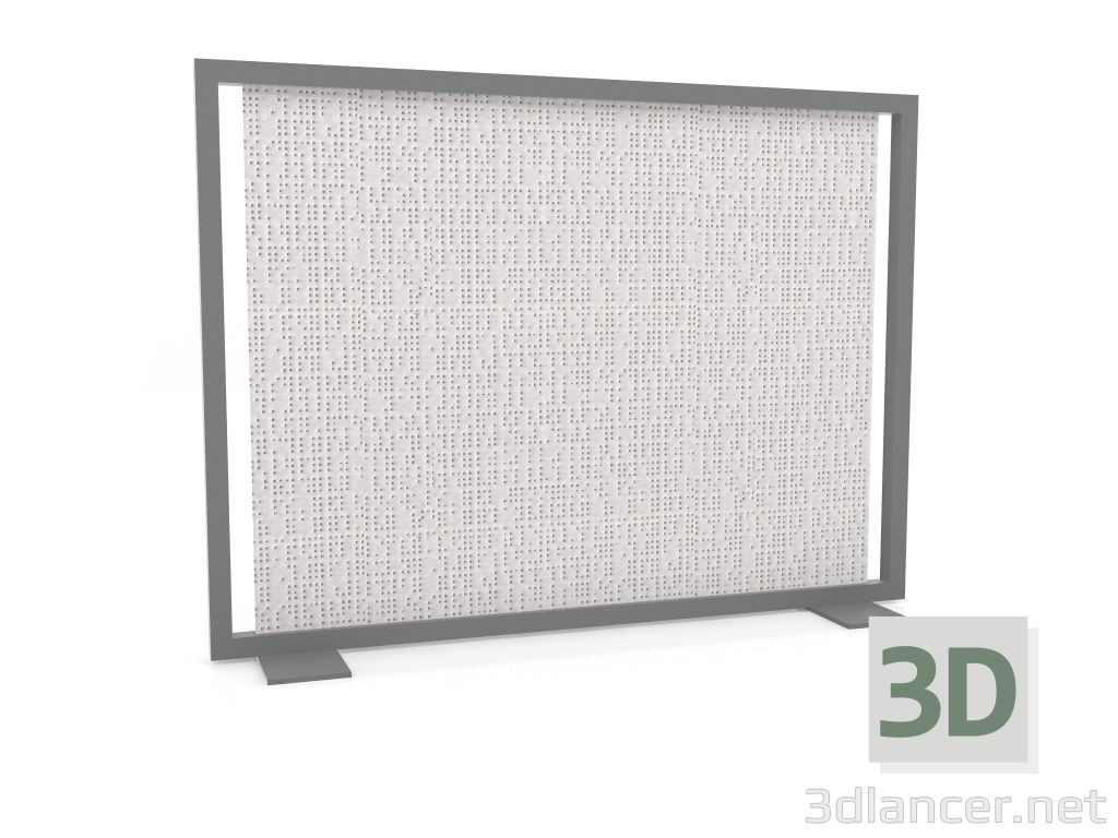 3D Modell Bildschirmtrennwand 150x110 (Anthrazit) - Vorschau